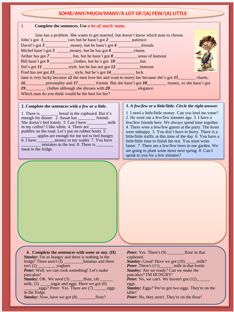 Using Quantifiers in Sentences | PDF | Language Arts & Discipline ...