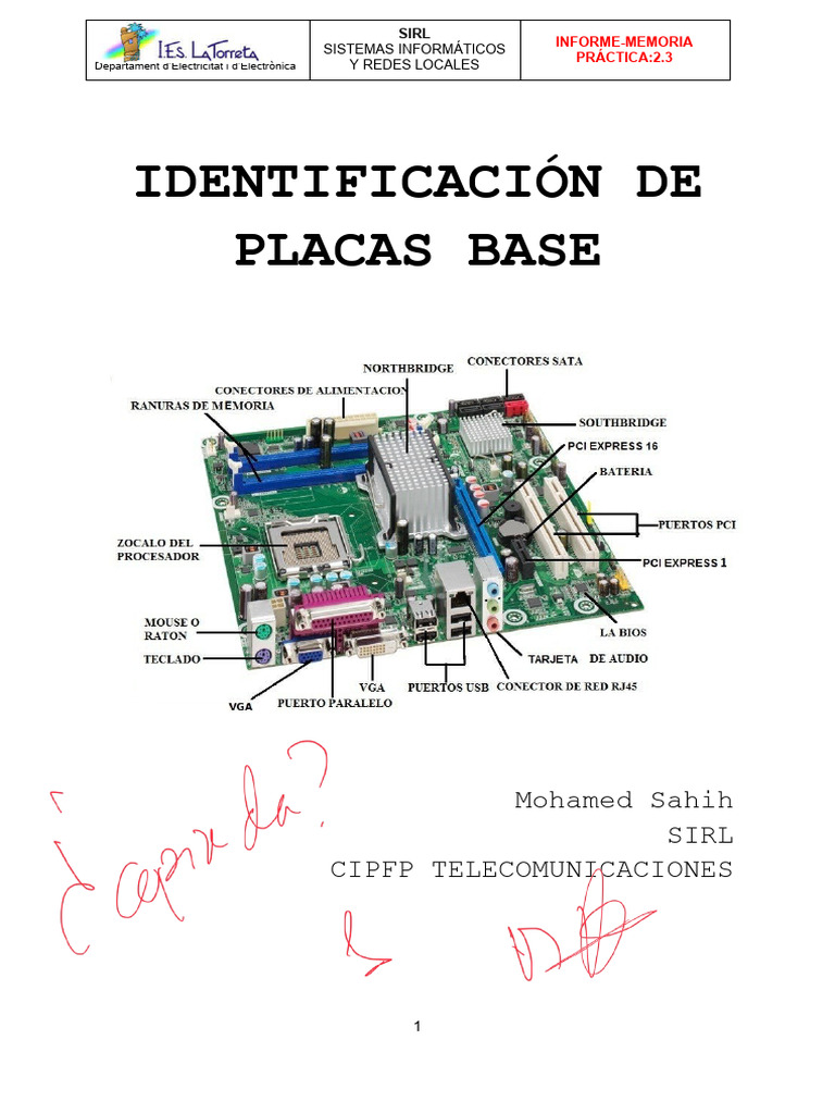 Identificación de Placas Base en PCs | PDF | Hardware de la computadora ...