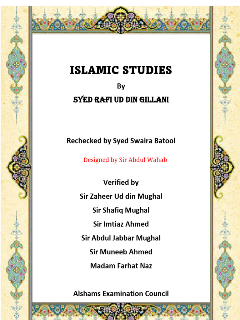 Isamic Studies | PDF | Prophets And Messengers In Islam | Muhammad