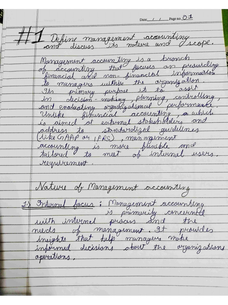 Management Accounting Assignment Parth | PDF