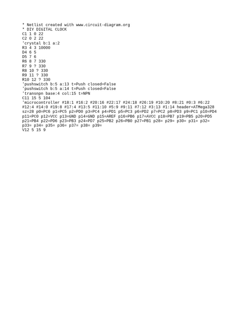Diy digital clock pdf
