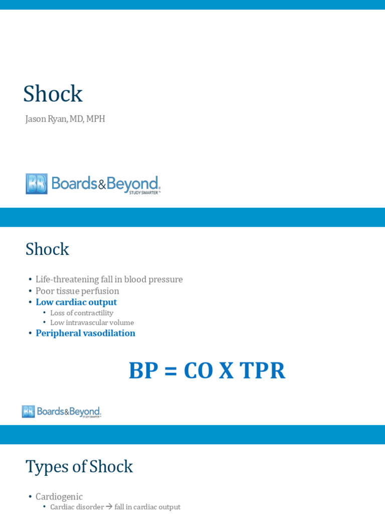 Understanding Types and Treatment of Shock | PDF | Shock (Circulatory ...
