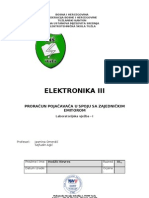 Vjezba I - Proracun Pojacavaca SZE