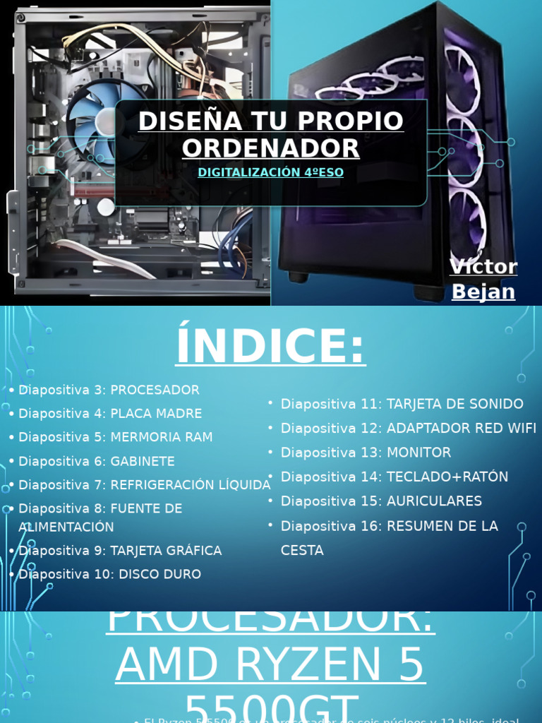 Diseña Tu Propio Ordenador (Víctor - Bejan) | PDF | Microprocesador | USB