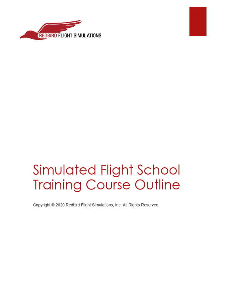 Simulated Flight School Course Outline | PDF | Flight Instructor ...