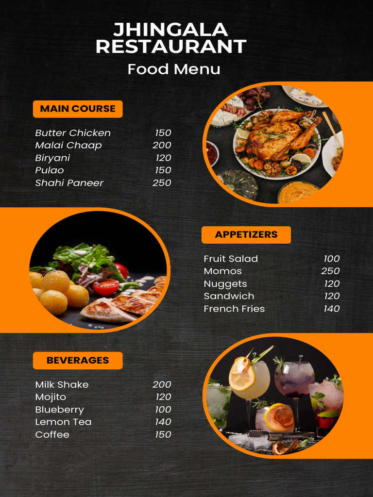 Diverse Food and Beverage Menu | PDF