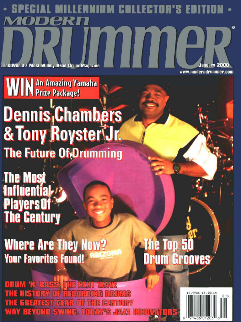 Pearl Timbales 13”+14” Modern Drummer Jan 2000 | PDF | Drum Kit