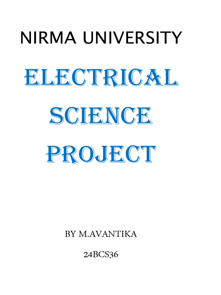Electrical Science Project | PDF | Rectifier | Diode