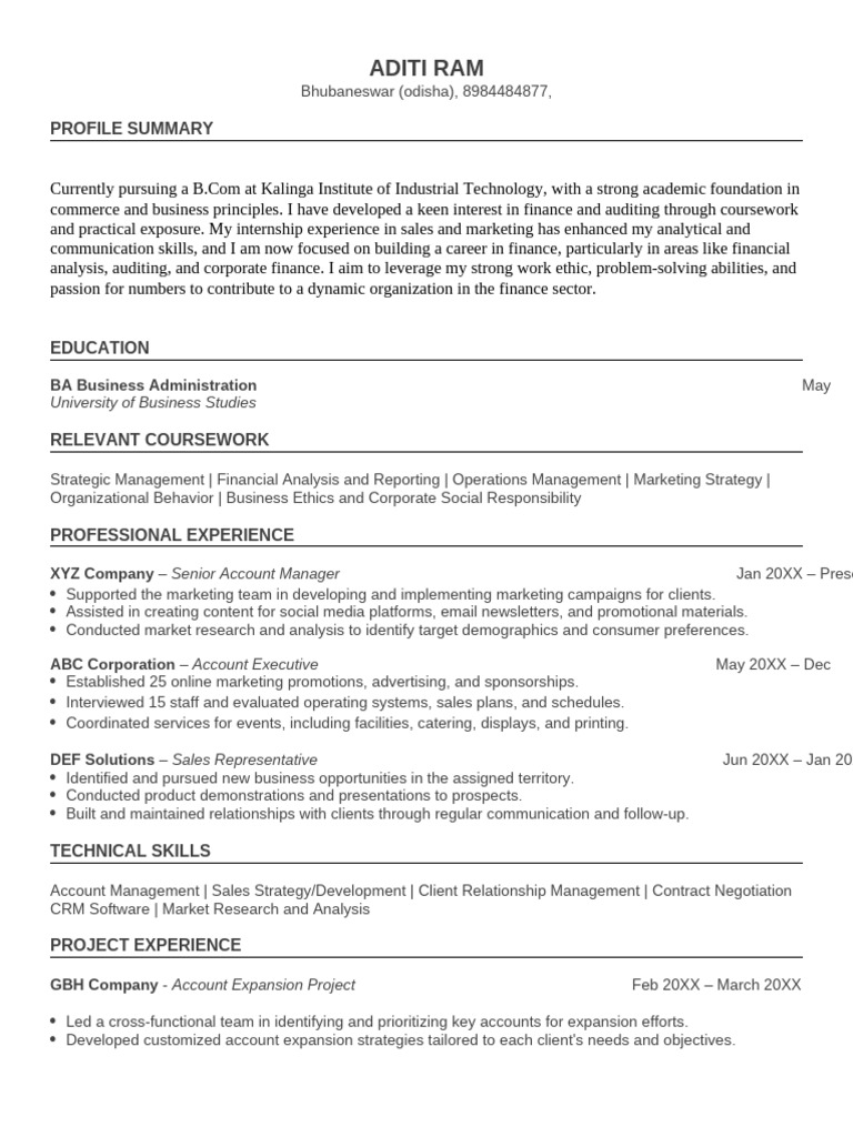 306 Fillable Resume Template | PDF | Résumé | Marketing