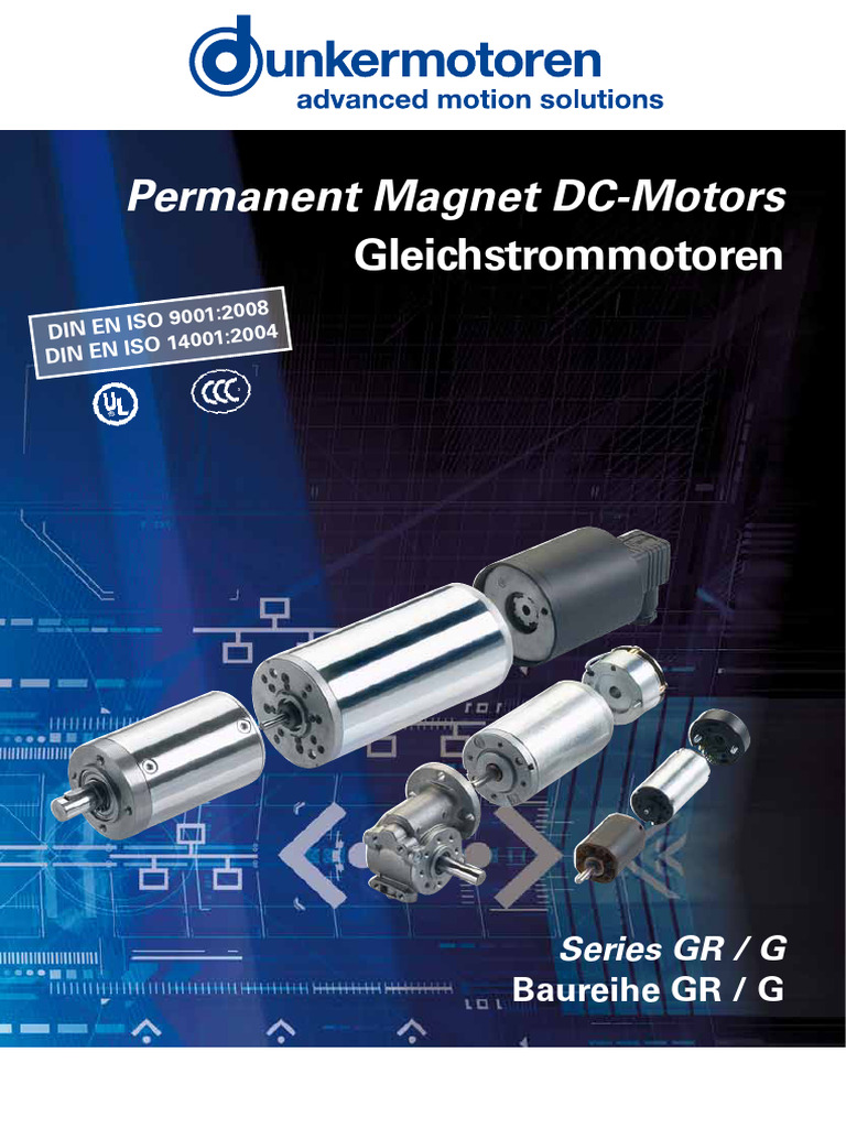 GR-G Series Permanent Magnet DC Motors | PDF