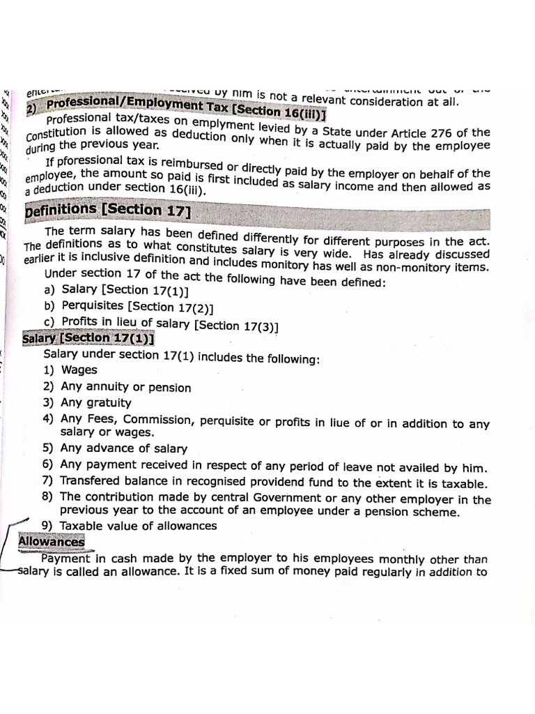 Allowances and Perquisites-1 | PDF