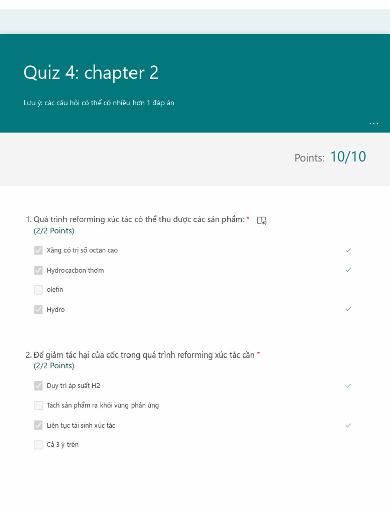 Quiz 4 - Chapter 2 | PDF