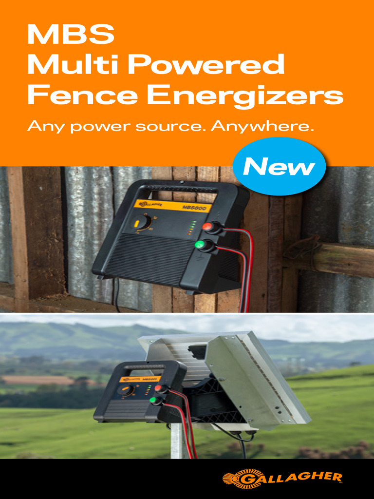 MBS Multi Powered Fence Energizers Brochure NZ | PDF | Battery Charger ...