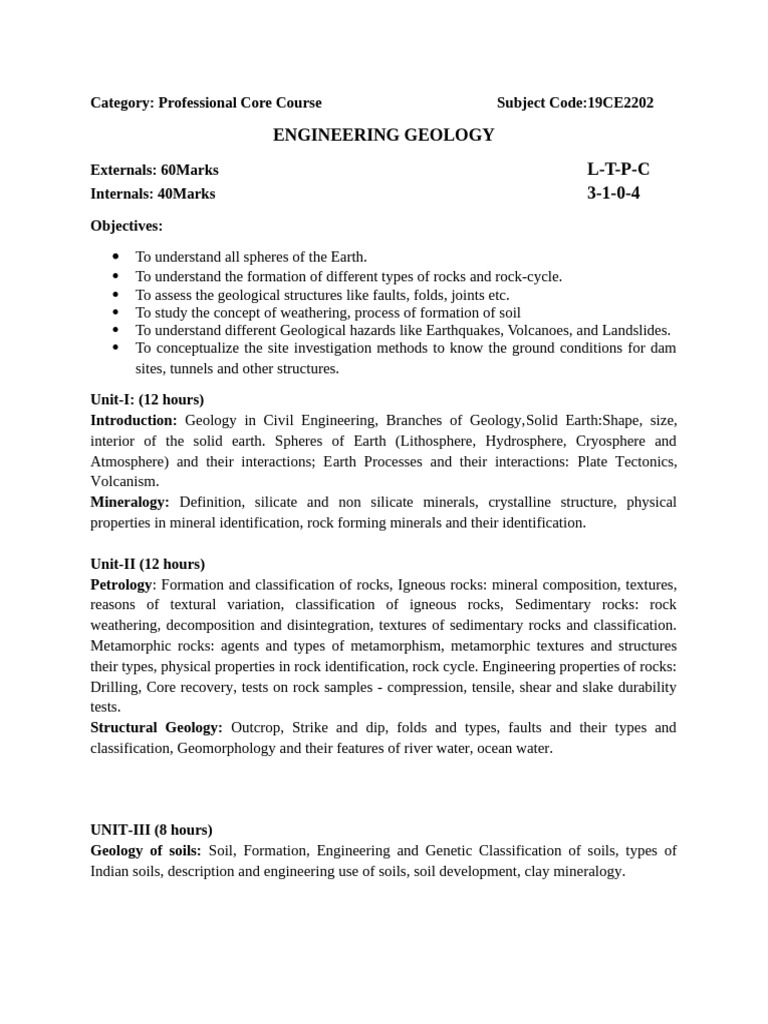geology | PDF | Geology | Earth Sciences