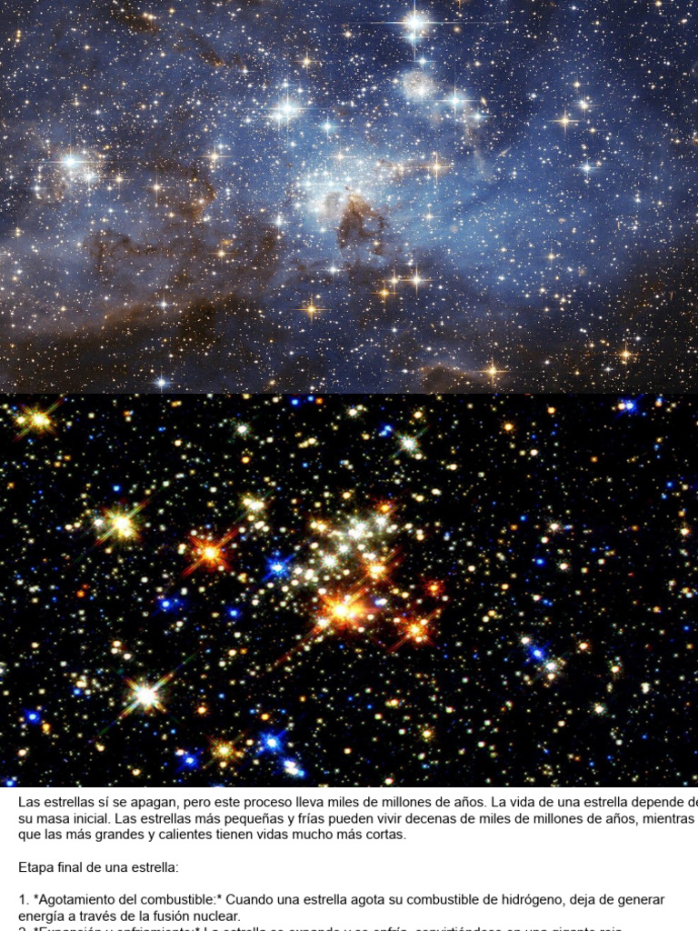 Proceso de vida y muerte de las estrellas | PDF | Estrellas | Fusión nuclear, image size:768x1024