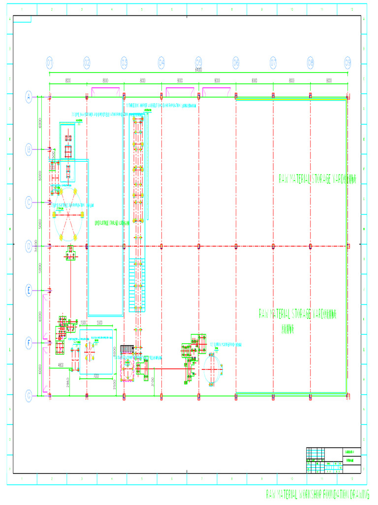 RAW MATERIAL EQUIPMENT FOUNDAITON DRAWING+¡ - +S+F ++ Í-+ - Ú | PDF