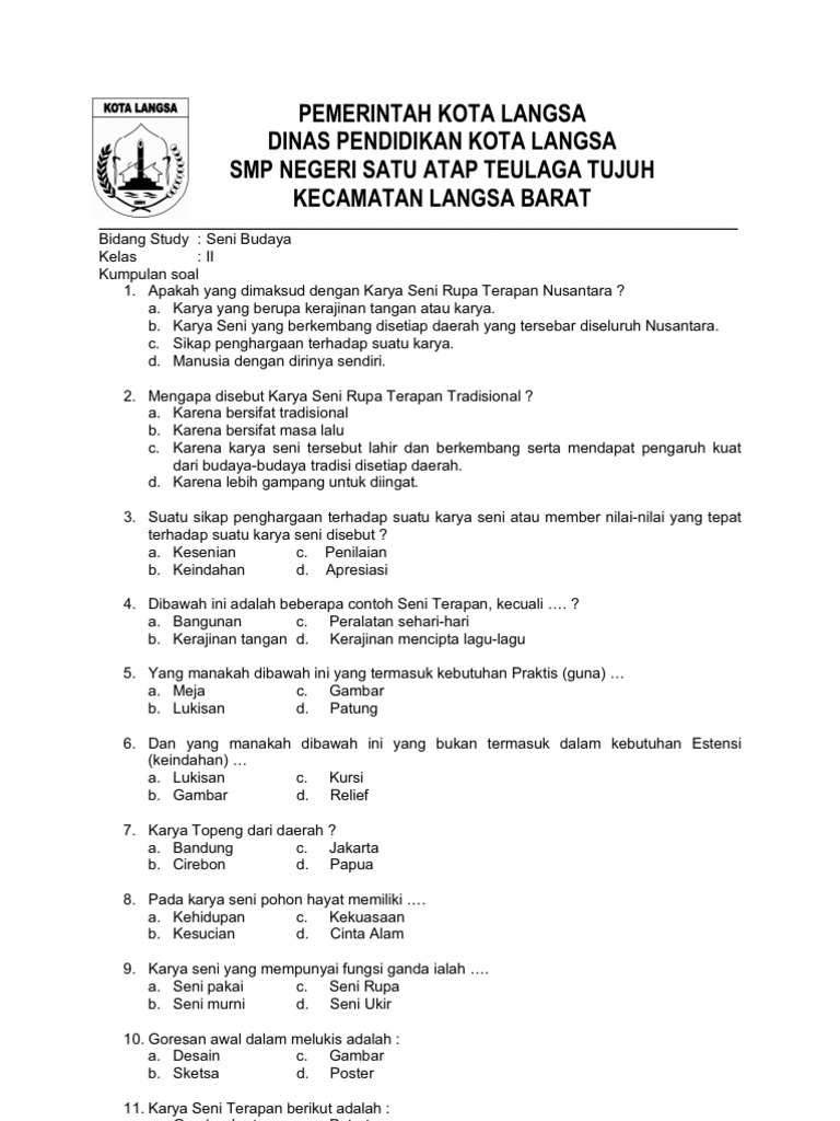 Kumpulan Soal Kelas 2