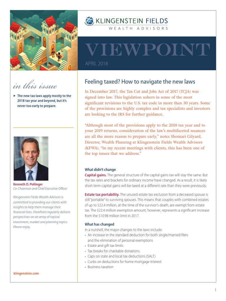KFWA Viewpoint April2018 | PDF | Taxation In The United States | Tax ...