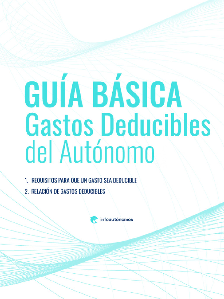 Gastos Deducibles para Autónomos | PDF | Factura | Seguro