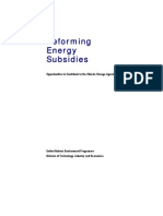 Reforming Energy Subsidies