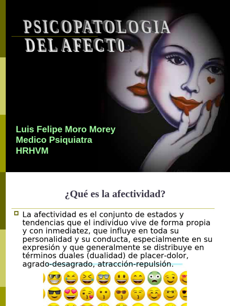 Trastornos de la Afectividad y Emociones | PDF | Las emociones | Ansiedad