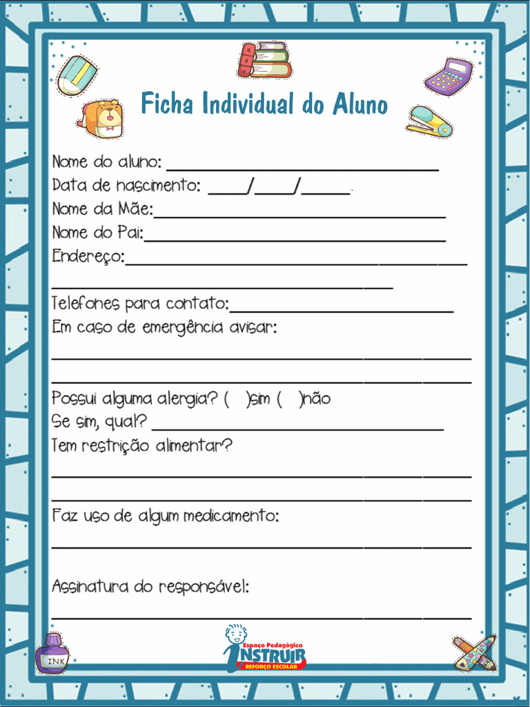 Ficha Individual Instruir | PDF