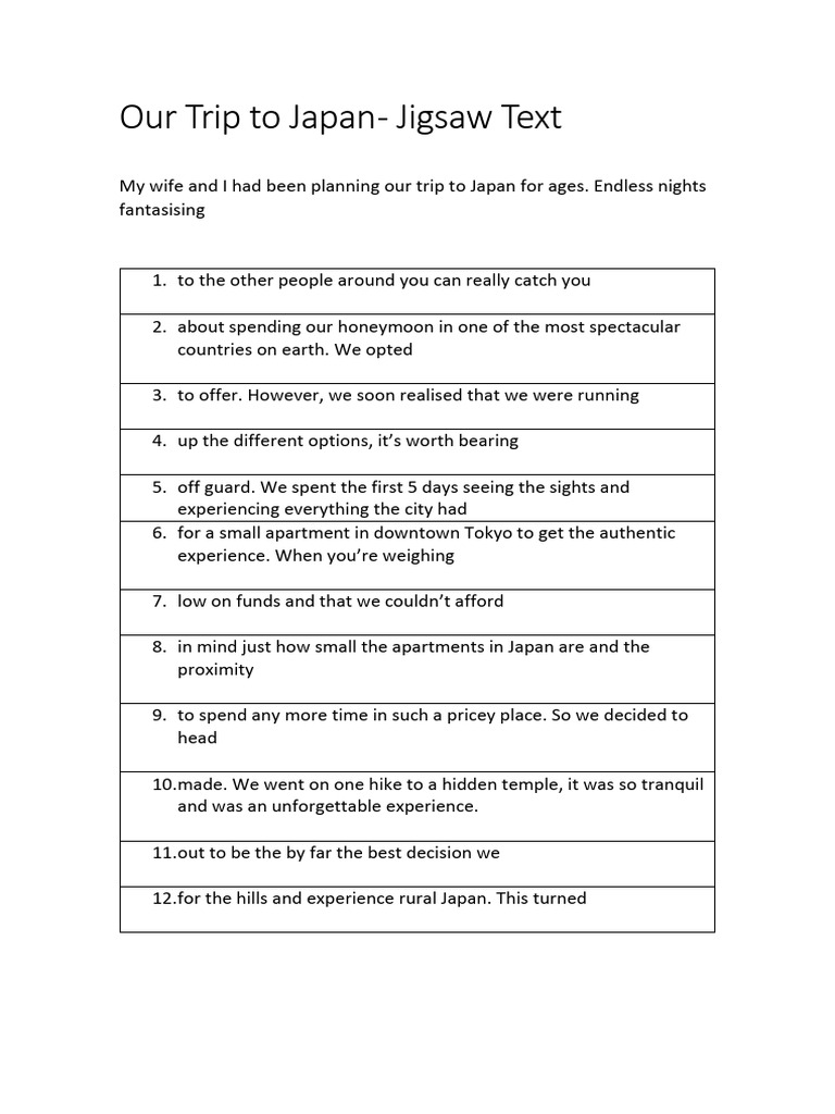 Cae Jigsaw Text | PDF | Travel | General Fiction