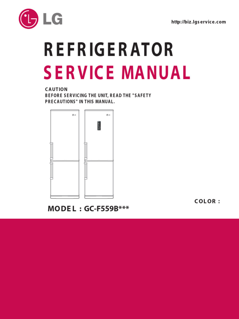Refrigerator Service Manual Guide | PDF | Refrigerator | Manufactured Goods