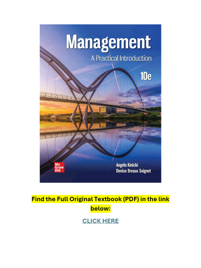 Management A Practical Introduction 10th Edition Textbook | PDF ...