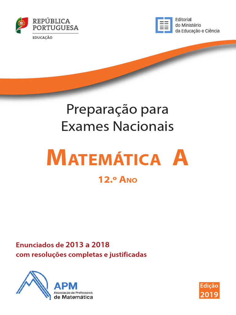 Exames de Matemática A 2013-2018: Resoluções | PDF | Equações | Linha ...