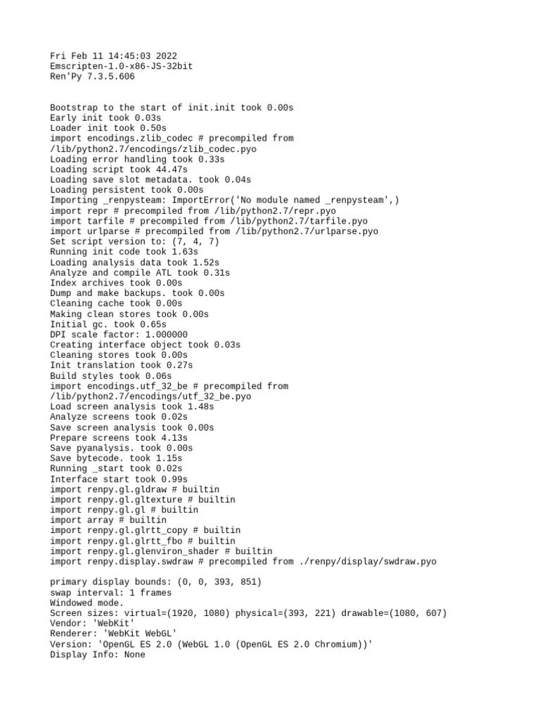 log | PDF | Web Gl | Computer Engineering
