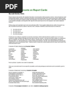 Download Teacher Comments on Report Cards by Varun Jain SN78942504 doc pdf