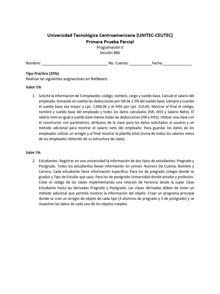 Prueba Parcial | PDF | Crecimiento personal y profesional | Finanzas y ...