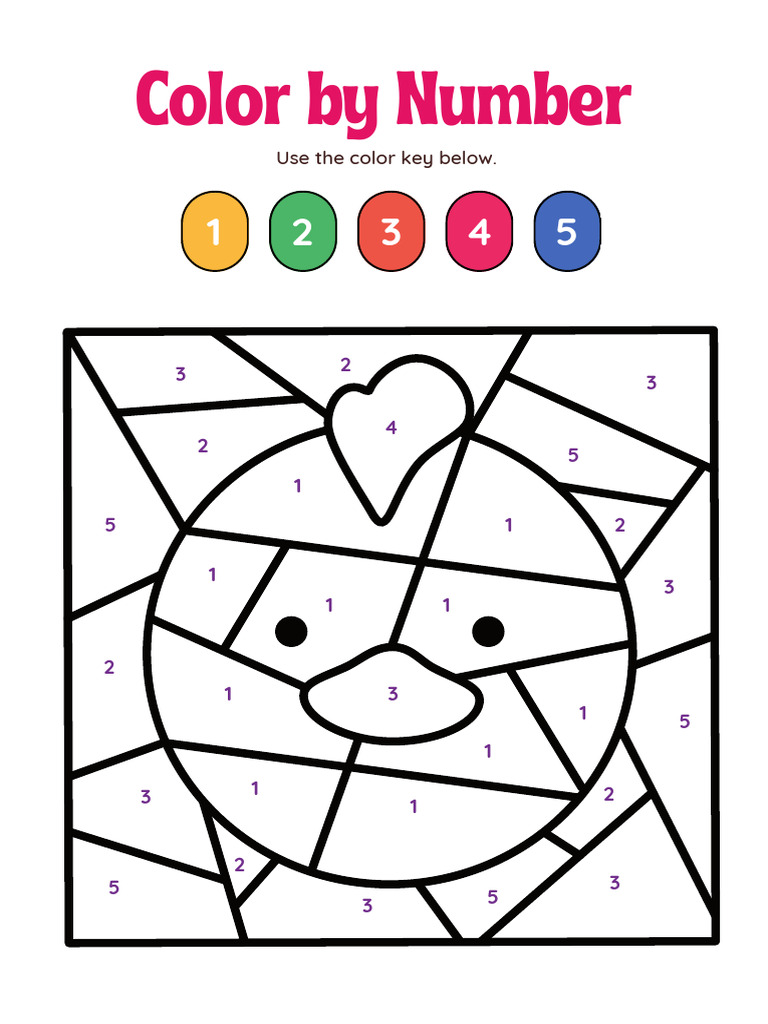 Color by Number: Use The Color Key Below | PDF