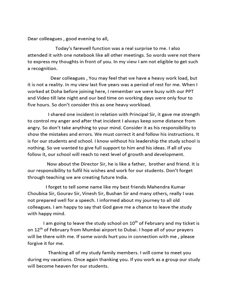 Farewell Speech | PDF