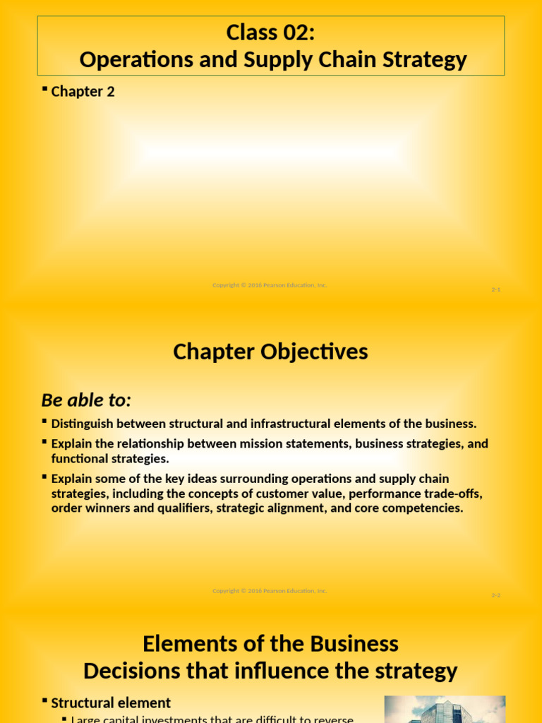 Class 02 Operations and Supply Chain Strategy | PDF | Strategic ...