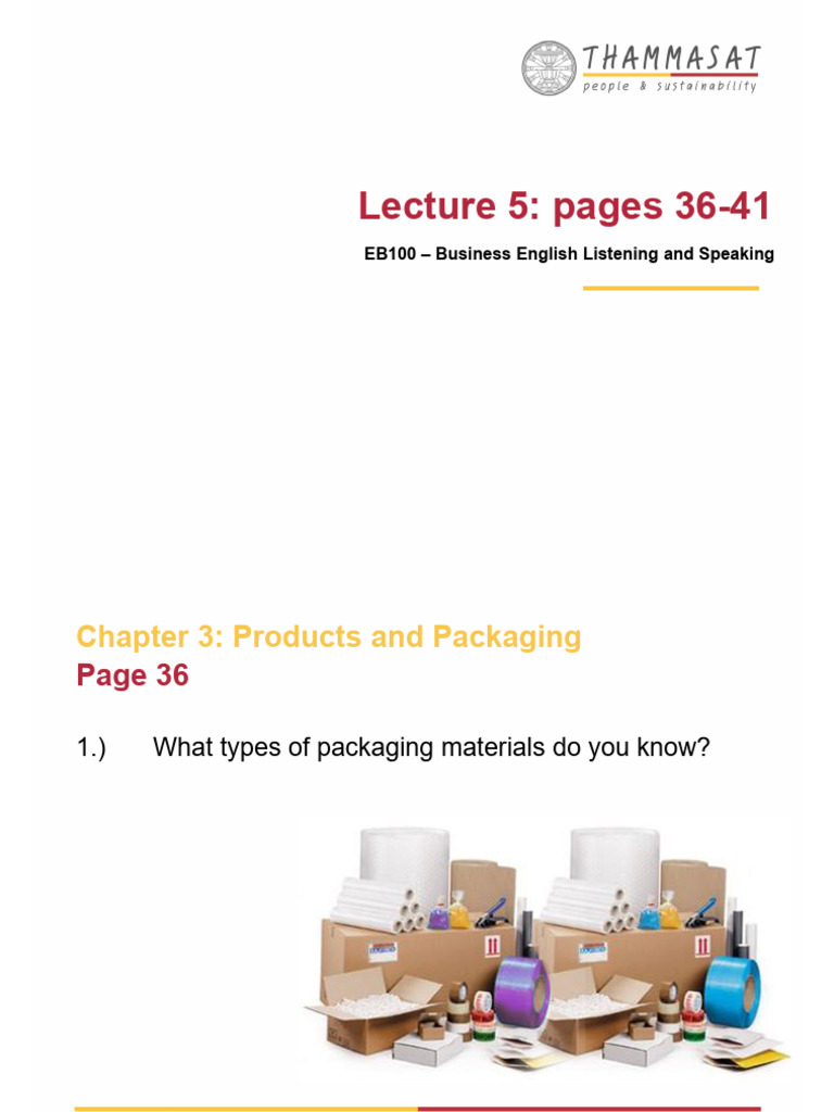 Business English: Packaging Insights | PDF | Packaging And Labeling ...