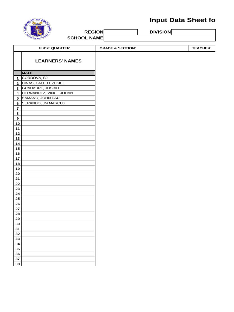 Grade 1 1st Quarter | PDF