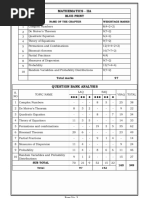 Mathematics IIA Chapter Weightage and Topics | PDF | Complex