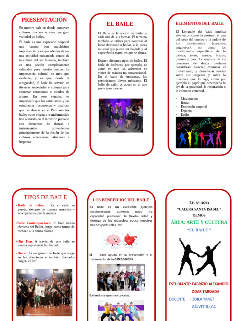 Importancia y Tipos de Baile en Perú | PDF | Bailes | Las artes escénicas
