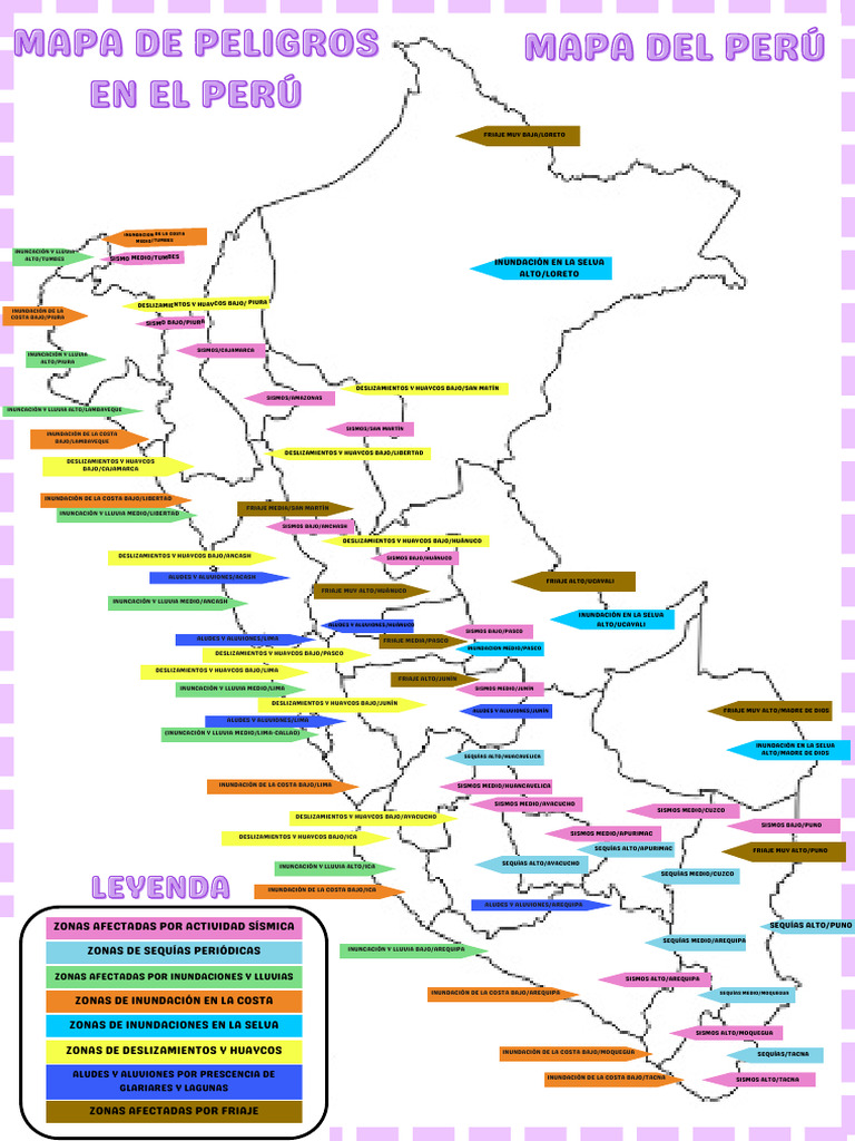 Zonas de Riesgo Climático en Perú | PDF | Naturaleza | Agua