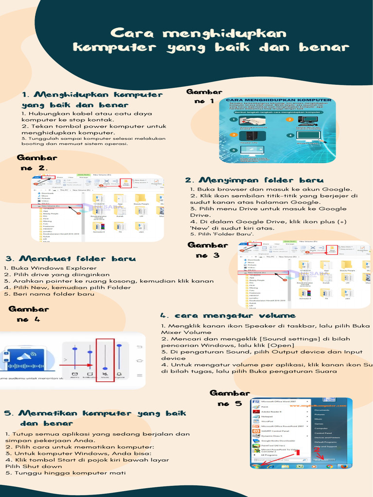 Panduan Dasar Penggunaan Komputer | PDF
