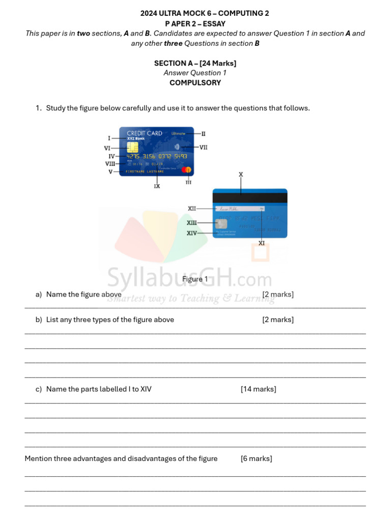 2024 Computing 2 Mock Exam Paper | PDF | Theoretical Computer Science ...