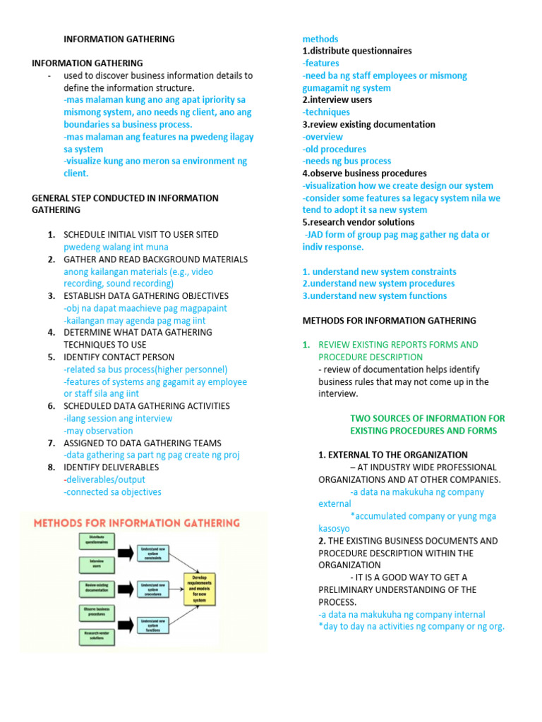 Effective Information Gathering Techniques | PDF | Computing