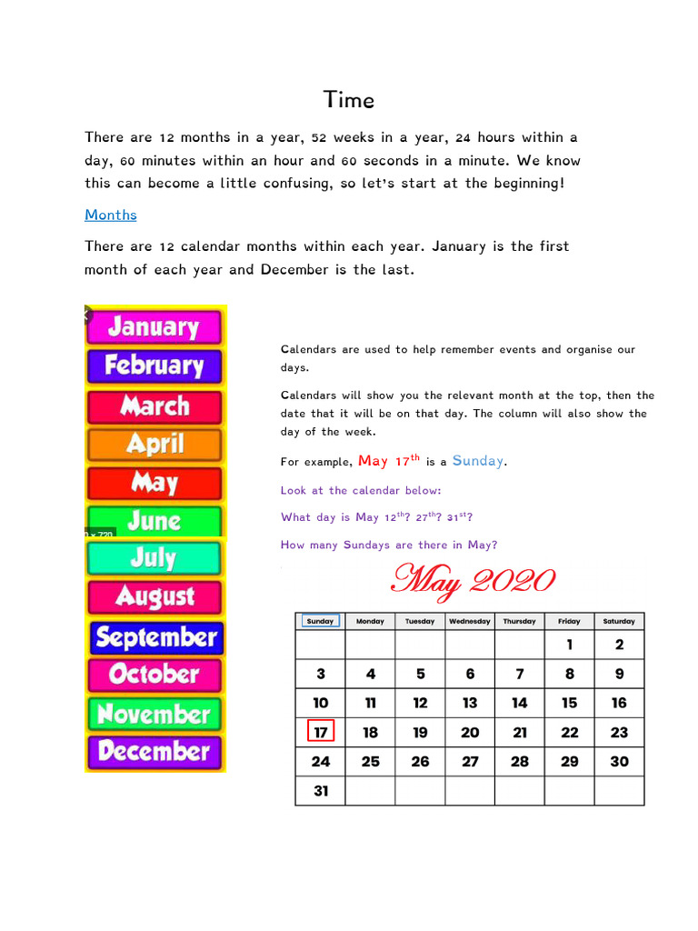 Understanding Time: Clocks and Calendars | PDF | Hour | Clock