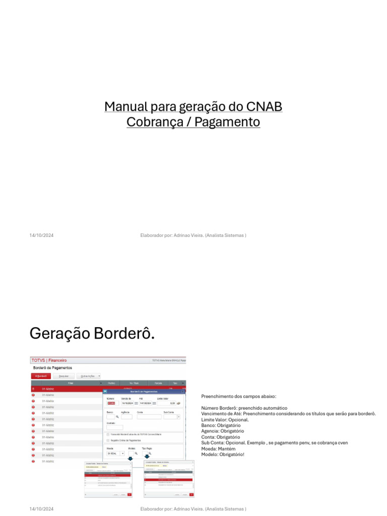 Geração de CNAB 400 para Santander | PDF | Informática