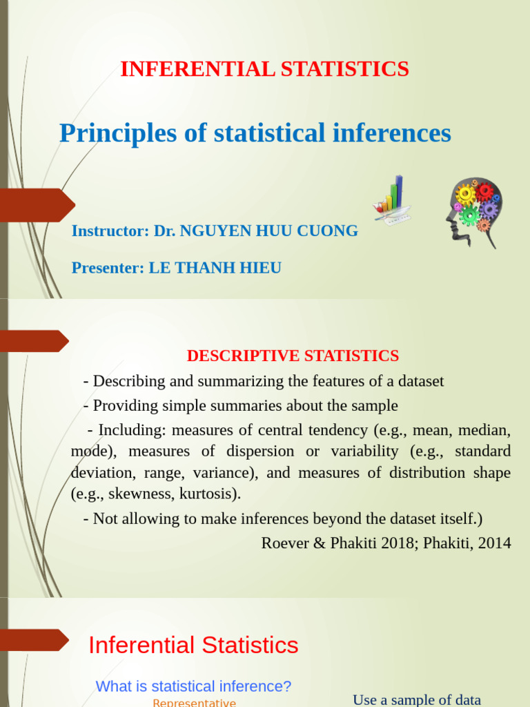 Presentation About Inferential Statistics - Hieu Minh | PDF ...