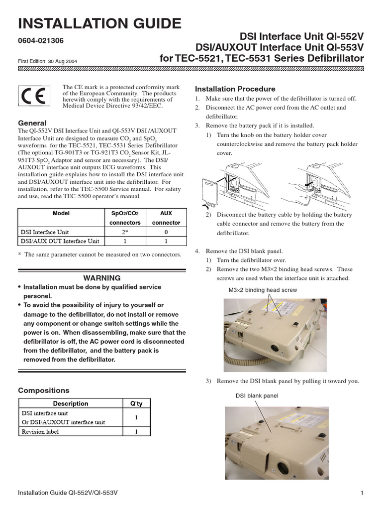 QI-552V DSI Interface Unit | PDF | Computer Engineering | Equipment
