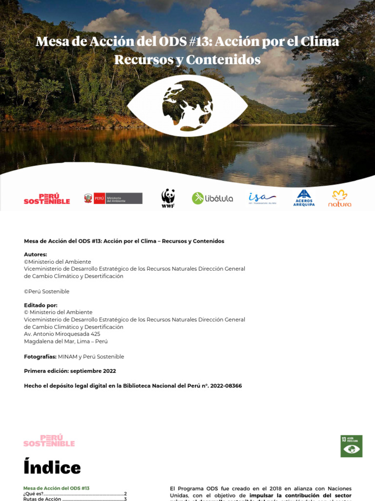 Recursos para Acción Climática ODS 13 | PDF | Gases de efecto ...