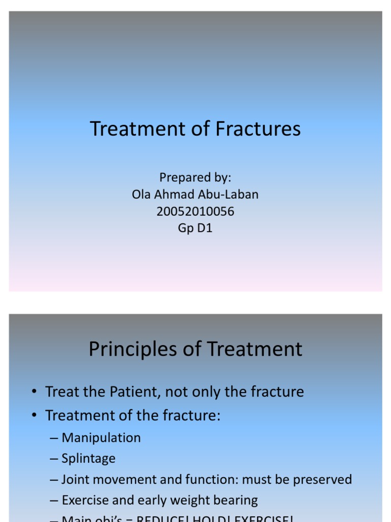 4 - Treatment of Fractures | PDF | Wound | Medical Specialties
